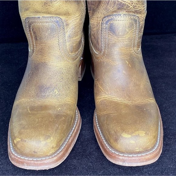 Vintage Frye Campus Knee High Boot Old Tan Leather Size 8.5 - Picture 6 of 11